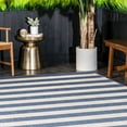 thumbnail image 4 of nuLOOM Alexis Striped Indoor/Outdoor Blue 3' x 5' Coastal Area Rug, 4 of 9