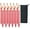 Red, variant on Keovoker 12 Pack Tent Stakes, 7-inch Ultralight Aluminum Ground Pegs with Reflective Pull Ropes, Tri-Beam Stake in a Carrying Bag, for Camping, Backpacking, Hiking, Hammocks and Canopy, Red