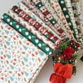 thumbnail image 2 of Christmas Decoration Fabric Pure Cotton Snowflake Elk Santa for Sewing Christmas Costumes Gift by Half Meter, 2 of 4