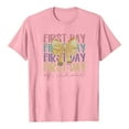 thumbnail image 4 of LEKDFST Back to School Graphic Tees for Girls Boys Pre Kindergarten 1st 2nd 3rd Grade First Day of School T-Shirts Unisex Kids Short Sleeve Shirts Pink 11-12 Years, 4 of 4