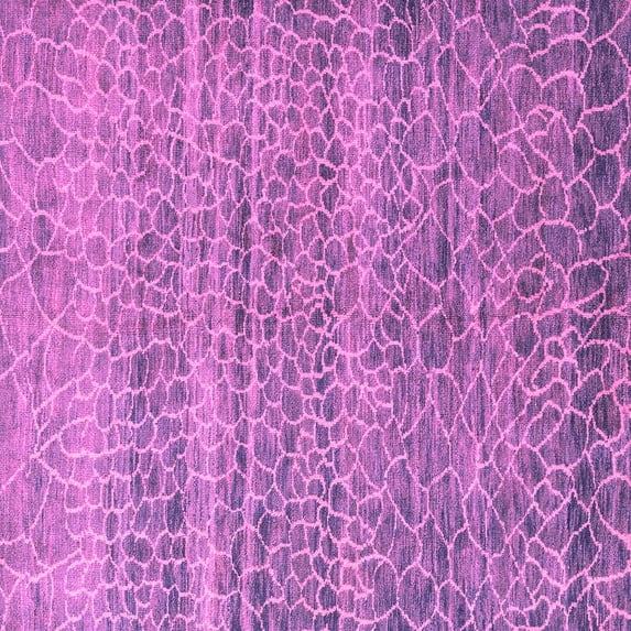 Ahgly Company Indoor Square Abstract Pink Modern Area Rugs, 6' Square