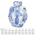 thumbnail image 2 of Blue Willow Seamless Pattern 3D Print Hoodie Men Women Autumn Thin Pullover Sweatshirt Vintage Streetwear Tops, 2 of 6