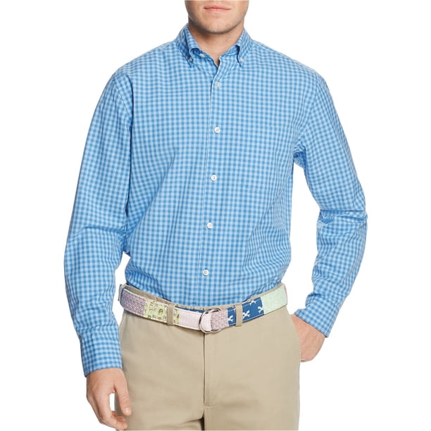 Vineyard Vines - Camisa con botones para hombre, color azul, pequeña Vineyard Vines Botones al frente