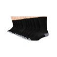 thumbnail image 1 of Hanes Mens FreshIQ X-Temp Crew Socks 12-Pack, 6-12, Black, 1 of 7