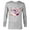 Athletic Heather, variant on Disney Minnie and Daisy BFF Heart Galentine’s Day - Long Sleeve T-Shirt for Men – Customized-White