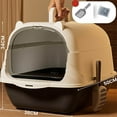 thumbnail image 1 of Enclosed Cat Litter With Litter Pads For Indoor Cats Odor Control Privacy Tray, 1 of 5