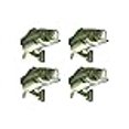 thumbnail image 3 of Rogue River Tactical 4X Bass Fish Decal Bumper Sticker 4x4 Inch Auto Decal Car Truck Boat RV Real Life Rod Tackle Box, 3 of 4