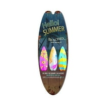 Vikakiooze Home Decor Holiday Leisure Decoration Vintage Wooden Sign Surfboard Bar Decoration