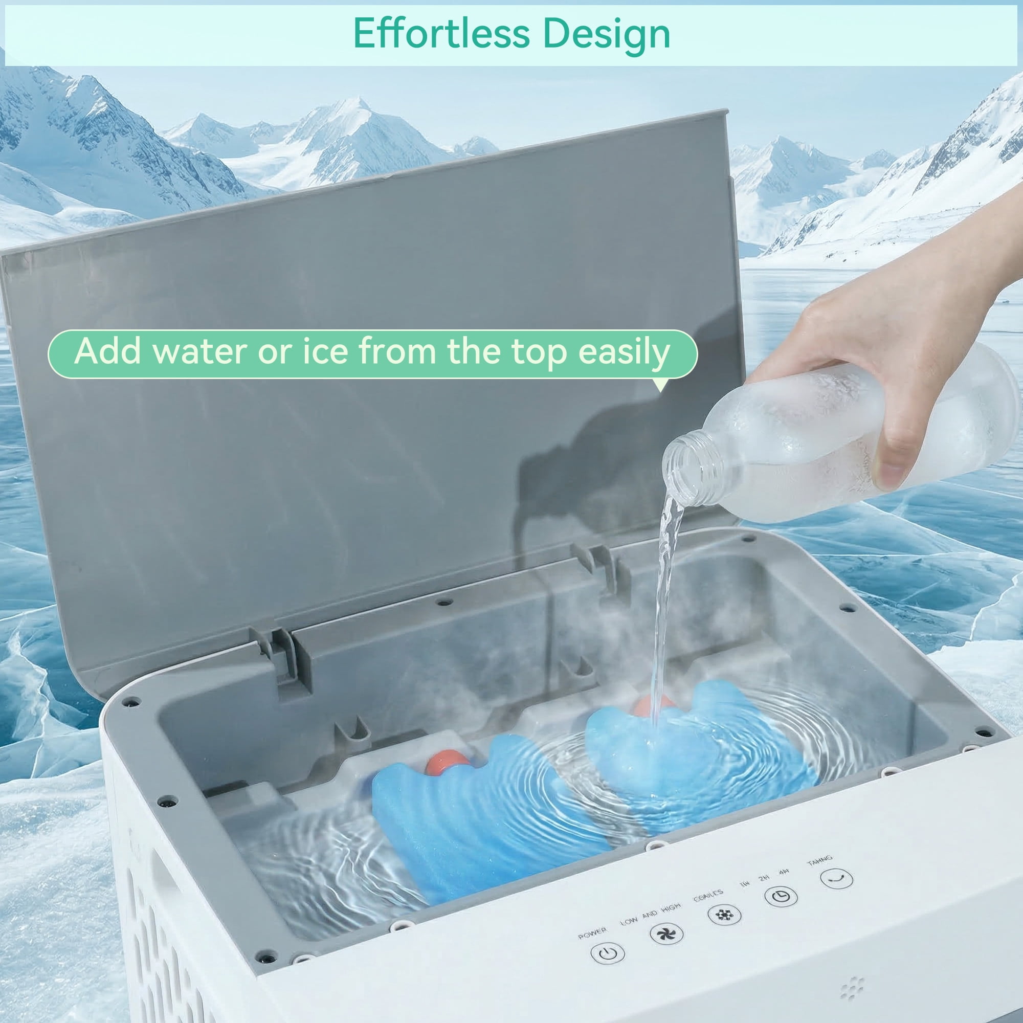 8.5 Gal Swamp Cooler, 2800 CFM Portable Evaporative Air Cooler with 3 Speeds, Remote, 7H Timer, 120°Oscillation, Air Cooling Fan for Room, Garage, Bedroom