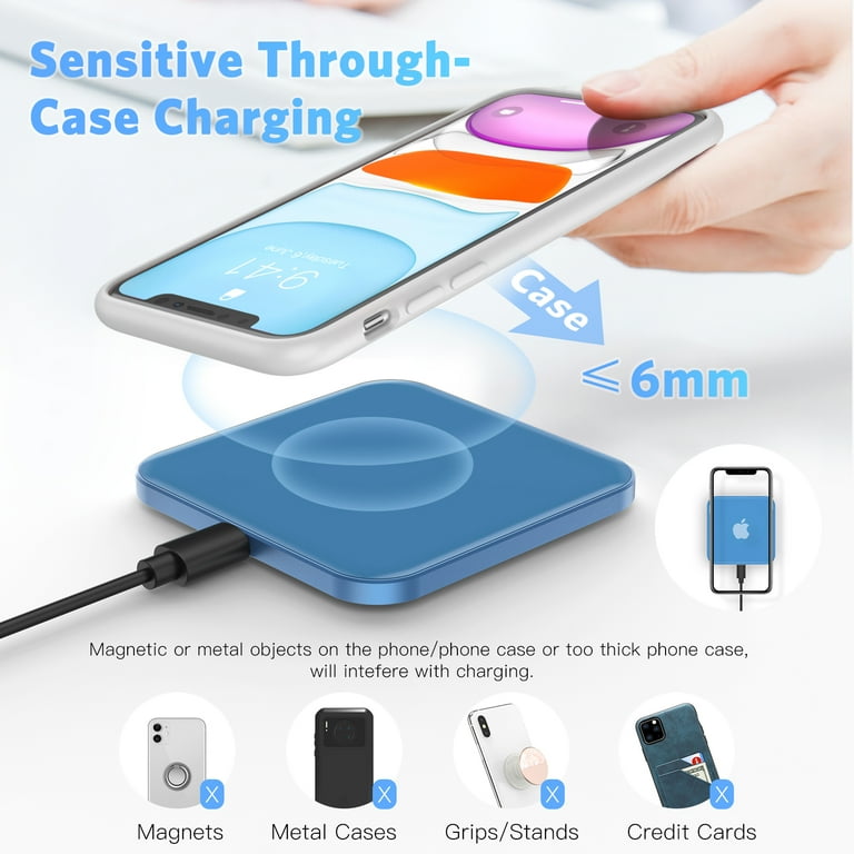 Iphone 15 INIU Wireless Charger, 15W Fast Wireless Charging Stand