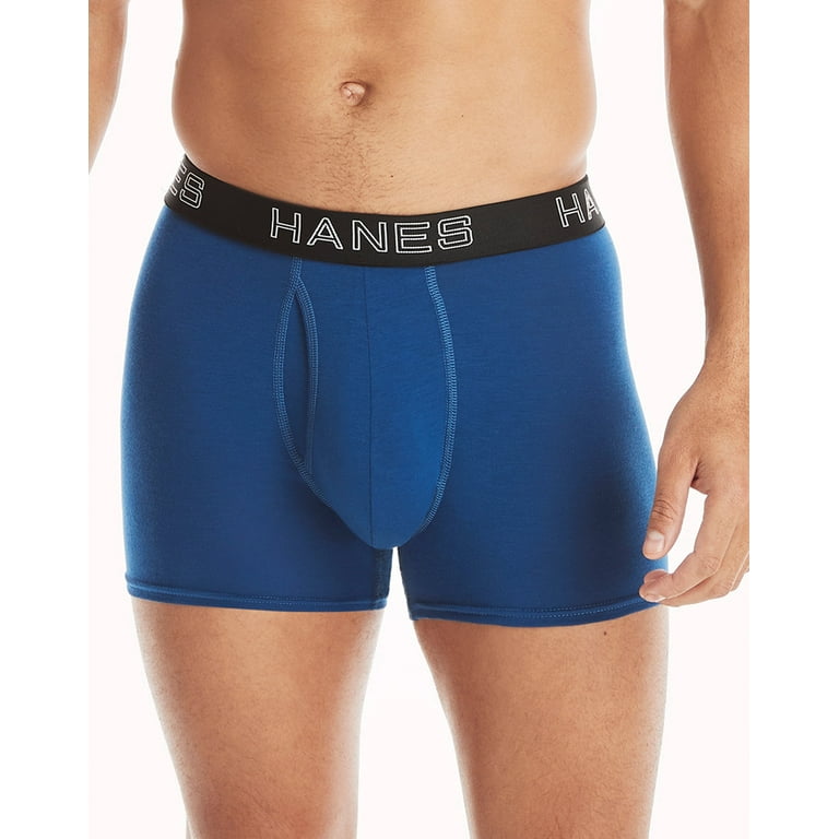 Hanes Ultimate Comfort Flex Fit Total Support Pouch Men's Trunk Underwear,  Assorted, 4-Pack S 