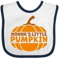 thumbnail image 3 of Inktastic Nonna's Little Pumpkin Boys or Girls Baby Bib, 3 of 4