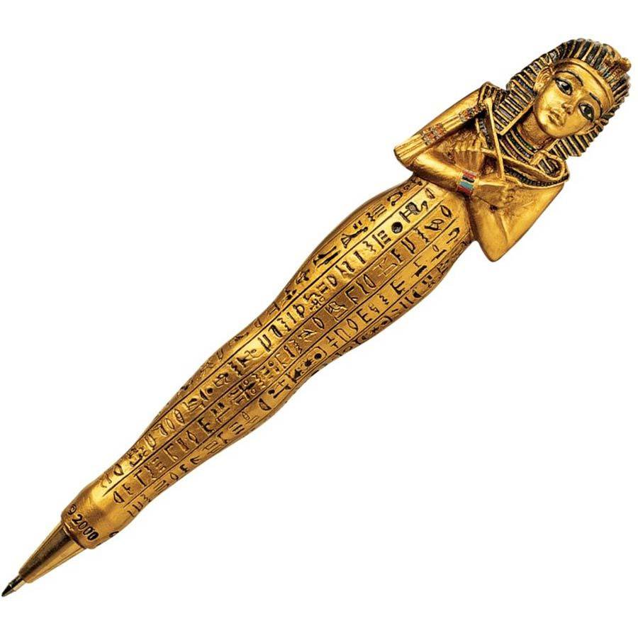 6" Ancient Egyptian Amenophis Iii Pharaoh Sculpture Pen