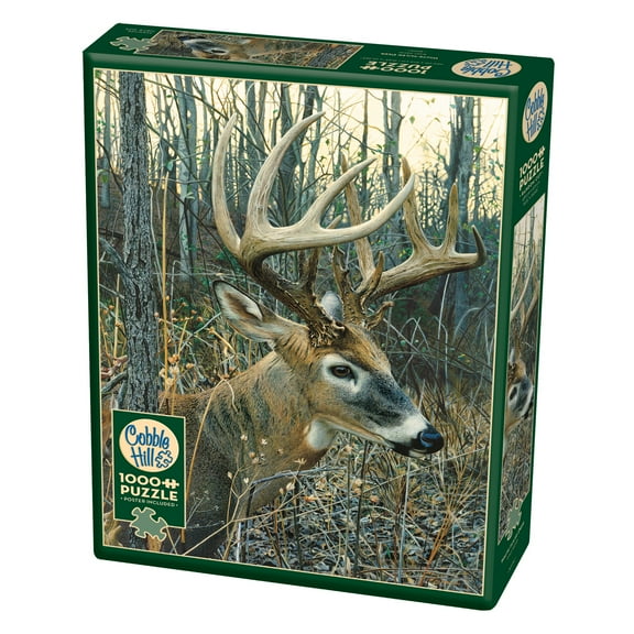 Cobble Hill 1,000 piece puzzle - White-tailed Deer - reference poster included