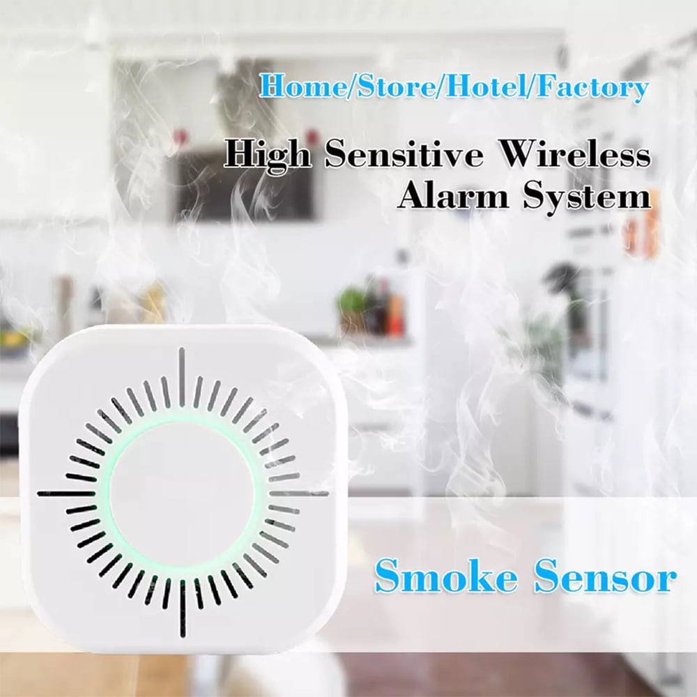 Details about   1/2X Wifi Fire Protection Smoke Detector Home Safe Portable Smoke Alarm Sensor 