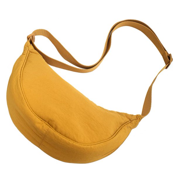 Bolso cruzados simples Moda Mujer Bolsas de bolas de masa portátiles para el trabajo (Amarillo)