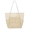 thumbnail image 4 of YAOMOBB Shoulder Bag Travel Swimming Mesh Tote Large Capacity Multi Compartments Double Handles Perspective Portable Beach Bag Perfect for Swimming and Beach Activities, 4 of 7