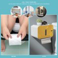 thumbnail image 2 of Caja de almacenamiento Papel de montaje en pared Soporte de papel con sensor inteligente (inducción) Amarillo, 2 of 5