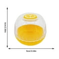 thumbnail image 2 of Onion Storage Container Vegetable Keeper with Refrigerator Lid Avocado Tomato Lemon Rack Reusable Fresh Produce Protector for Kitchen Pantry, UKHBMC | Yellow, 2 of 9