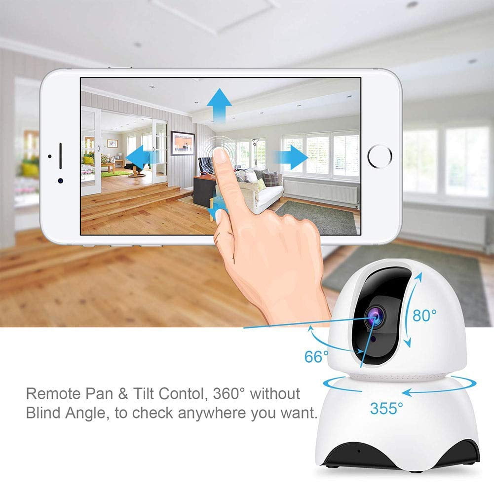 1080P Baby Monitor with WiFi Camera FHD Indoor Wireless Surveillance Security IP Camera with Motion Detection Night Vision 2-Way Audio Cloud Storage for Baby/Elder/Pet Monitor with Camera