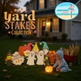 thumbnail image 2 of PVC Pumpkin Yard Stakes Set: Durable Autumn Garden Decor - Outdoor Fall Decorations, 2 of 8
