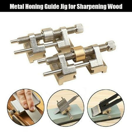 Metal Honing Guide Jig for Sharpening Wood Chisel Plane Iron Planers (Best Wood Planer For The Money)