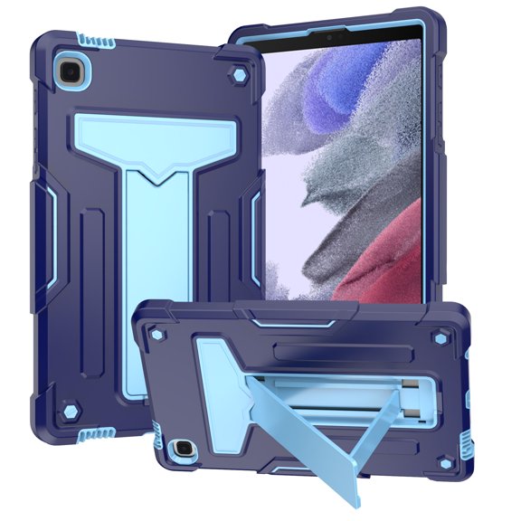 Case For Samsung Galaxy Tab A7 Lite (8.7 inch) Tough Hybrid Kickstand Vertical 3in1 Shockproof Anti-Scratch PC   Silicone Armor Tablet Cover [ Blue ]