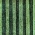 thumbnail image 1 of Ahgly Company Machine Washable Indoor Square Abstract Turquoise Blue Modern Area Rugs, 5' Square, 1 of 4