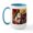 White/Blue Inside, variant on CafePress - Santa's Two Pugs (P1) Large Mug - 15 oz Ceramic Large White Novelty Mug
