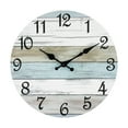 thumbnail image 3 of Style Wall Clock For Living Room Bedroom 24 Hour Display Modern Density Board Hanging Clock With Design, 3 of 5