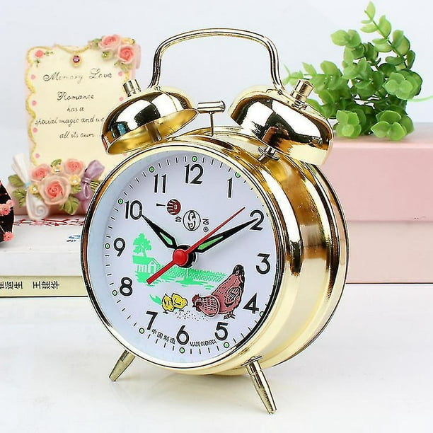 Reloj despertador vintage animado picoteando gallina gallina reloj despertador mecanico clasico WNQ Walmart en linea