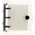 thumbnail image 1 of CIMAXIC Durable PVC and Paper Note Pad with Three Holes Coil Binding for Home Use Black,4.13"X3.54"X0.98", 1 of 5