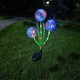 thumbnail image 1 of 3-head solar dandelion light outdoor ground-inserted lawn garden decorative light LED onion ball flower landscape light, 1 of 5