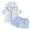 Sky Blue, variant on BemeyourBBs Toddler Terry Cloth Swim Cover Up Baby Boy Girl Swimsuit Trunks and Short Sleeve Coverup Towel Zipper Hoodies Top Seersucker Gingham Shorts Set Beach Bathing Suit Swimwear