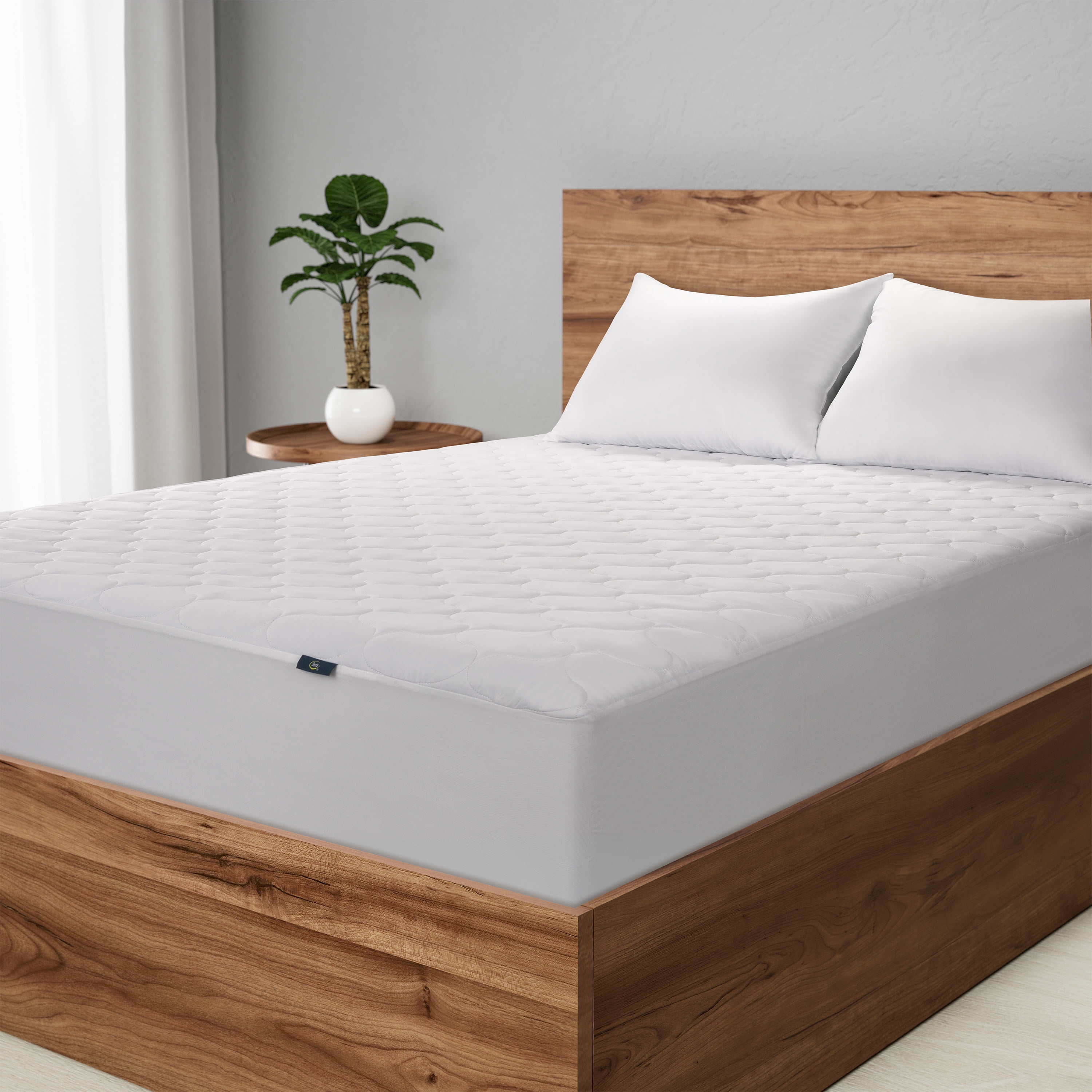 Sertapedic 5-in-1 Advanced Comfort Waterproof Mattress Pad, Queen