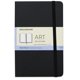 thumbnail image 1 of Cuaderno de bocetos Moleskine Art, tapa dura, tamaño mediano, negro, 88 páginas, 1 of 1