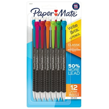 Paper Mate Mechanical Pencils, Write Bros. Classic #2 Pencil, 0.7mm, 12 Count