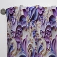 thumbnail image 4 of Designart "Paisleys In Lavender Purple I" Paisley Room Darkening Curtain Single Panel, 4 of 6