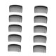 thumbnail image 5 of OULII 10Ud Kit De Cepillos Y Peines Para Salón Plásticos Negros Para Desenredar Sin Daño, 5 of 8