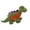 Green Diplodocus, variant on Play 365 Dog Toys Jurassic Cord Crew Triceratops Grey Large