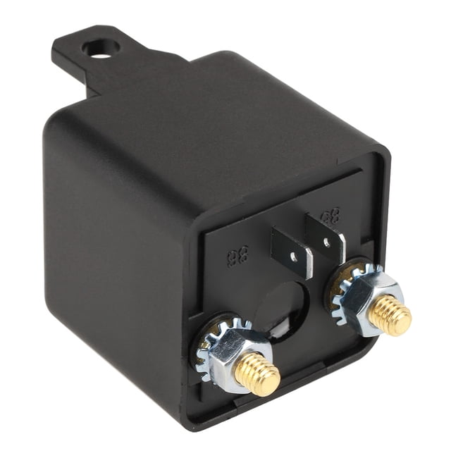 12V 100A Continuous Duty Relay, 4 Pin High Current Relay Split Relay Switch Normal Open Start Relay Heavy Duty Car Starter Relay for Control Battery ON OFF