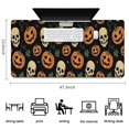 thumbnail image 5 of Long Mouse Pads for Desk,Skull Pumpkin Halloween Pattern Desk Mats on Top Of Desks, Desk Mouse Pad Extra Large with 3mm Non-Slip Base and Stitched Edge for Gaming,Office,Work,Home 47.3x23.6in, 5 of 5
