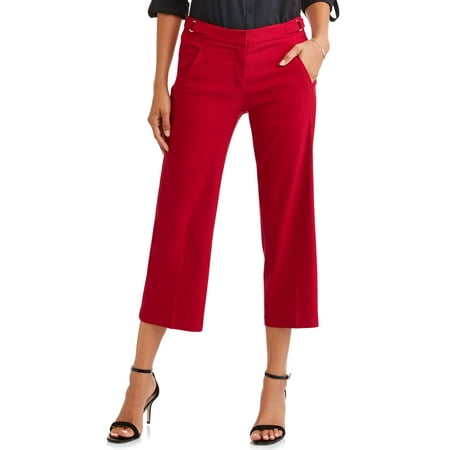 Leopard Heart Pants - Heart N Crush Women's Luxury Wide Leg Crop Pant
