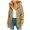Khaki, variant on Denim Jacket for Women Hooded Cotton-padded Jacket Zippered Pocket Solid Color Long Sleeve Parkas,Womens Coats Plus Size Gray XXXL