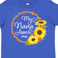 thumbnail image 4 of Inktastic My Nana Loves Me with Sunflower Wreath Boys or Girls Toddler T-Shirt, 4 of 5