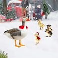 thumbnail image 2 of Interesante juego de estacas para jardín con animales navideños. Coloridas inserciones artísticas. Adornos navideños para exteriores para el jardín., 2 of 7