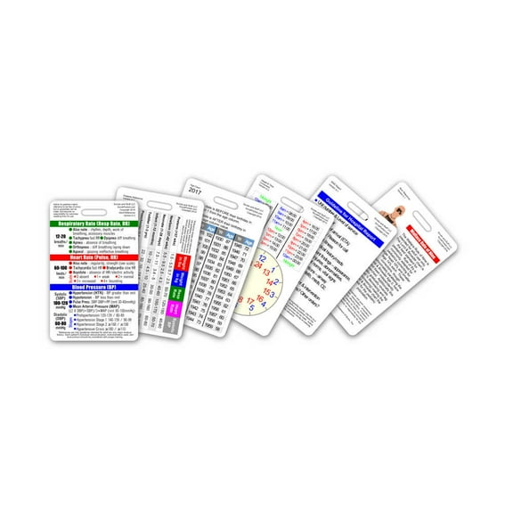 Mini EMT 6 Card Vertical Badge Reference Set