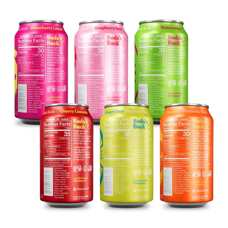 Poppi Prebiotic Soda Fun Favs Variety Pack, 12 oz, 12 Cans photo 5