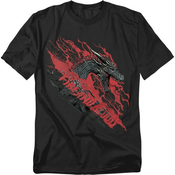 Game Of Thrones T-Shirt Fire And Blood Dragon Unisex Graphic Tee for Men & Women