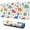White Cartoon Dinosaurs-1, variant on Long Mouse Pads for Desk,White Cartoon Dinosaurs Cacti Pattern Desk Mats on Top Of Desks, Desk Mouse Pad Extra Large with 3mm Non-Slip Base and Stitched Edge for Gaming,Office,Work,Home 31.5"x11.8"